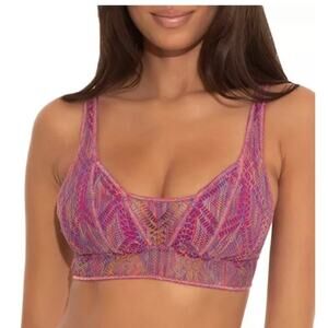 NWT! BECCA Logan Mosaic Bikini Top size Large